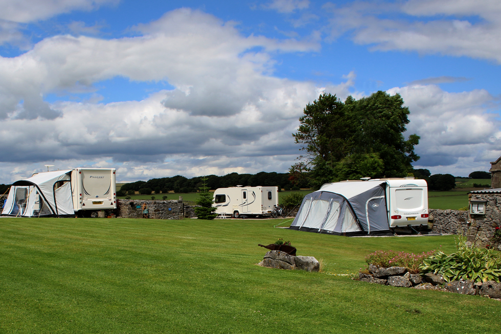 View of the hardstanding pitches